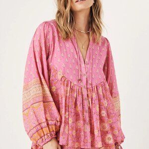 Spell & the Gypsy Utopia Top Flamingo Pink size XXL